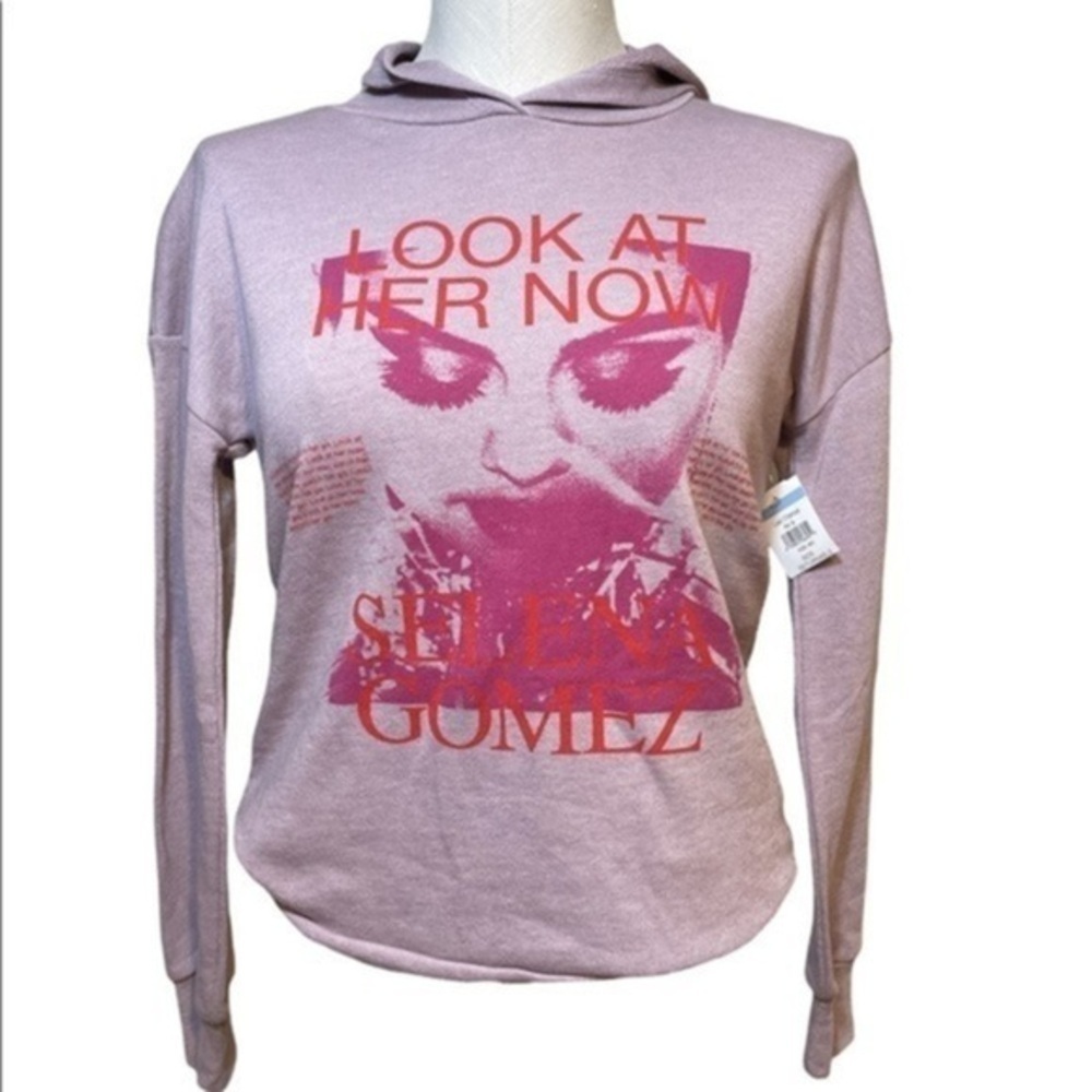 T&B Girls Light Purple SELENA GOMEZ LOOK AT HER NOW Hoodie size large 10/12